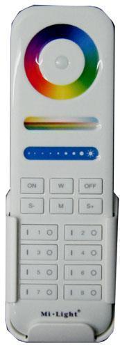8 Zone RGB+CCT LED RF Touch Remote Control  JLED-ML-CTR8Z