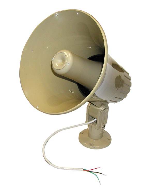 8" Indoor/Outdoor Multi-Purpose Paging Horn w/ Built-in Dual Matching Transformer 70V/25V/8 JHS-17T-Amplifiers & PA Systems-Various-Jayso Electronics