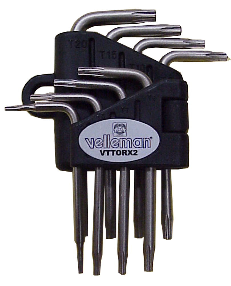 8 Piece Miniature Torx® Key Set JVT-TORX2-Tools-Velleman-Jayso Electronics