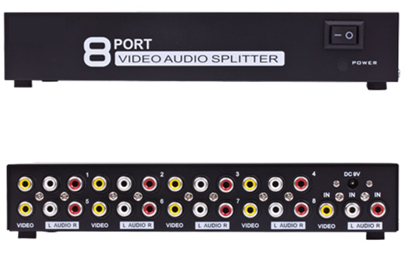8-Port Audio / Video Splitter JVS-8AV-Home Theater & Audio-Various-Jayso Electronics