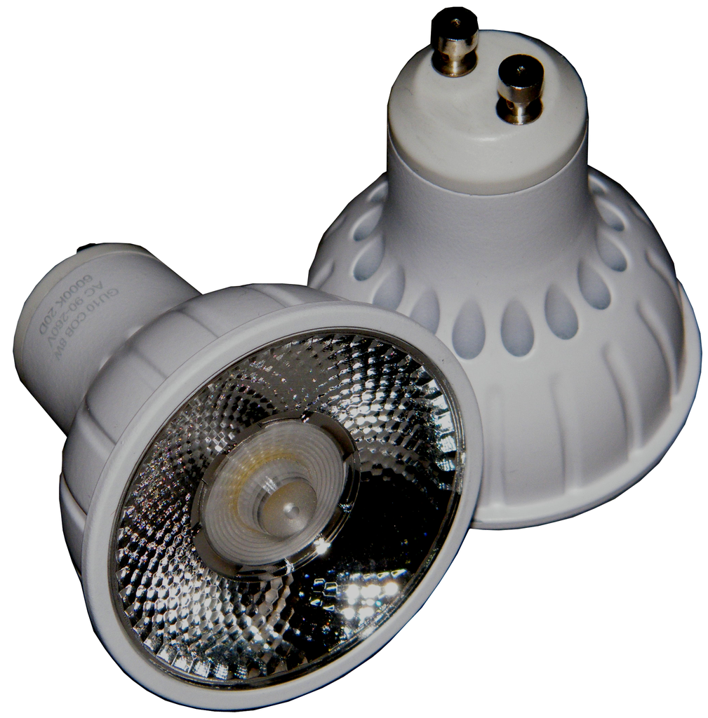 8 Watt COB LED Spotlight with GU10 Base, White EC-STLED-8W-COB-W-CW-LED Lighting-EC-Jayso Electronics