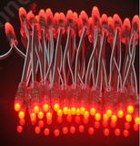 9mm Pixel LED Lights, Single Color, 12 Volt EC-PIXLED-STR-LED Lighting-EC-red-String of 10-Jayso Electronics