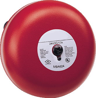 Burglar/Fire Alarm Bell, 120VAC, 8" JEPBA-1208-Alarm Systems / Notification Devices-Various-Jayso Electronics