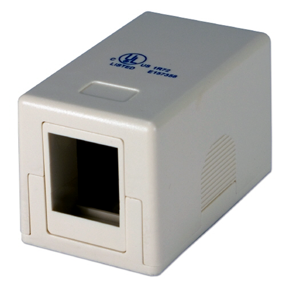 Dual Surface Mount Keystone Housing, Cat-5E JSMKH2-Network & Computing-Various-Single-Jayso Electronics
