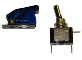 LED Illuminated Toggle Switch with Safety Cover JTS-CLX-Automotive Accessories-Various-Blue-Jayso Electronics