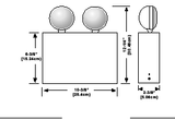 Power Failure Emergency Light, 2-Head 2PN2-LED-Emergency Lighting-Various-Jayso Electronics