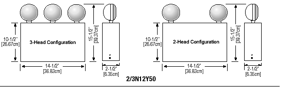 Power Failure Emergency Light, 2/3-Head 3PN2-LED - Jayso Electronics