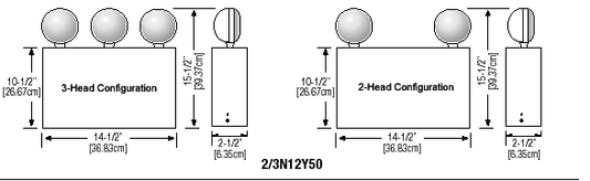 Power Failure Emergency Light, 2/3-Head 3PN2-LED - Jayso Electronics