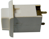 Replacement Rectangular White Plastic Intercom Push-Button w/ 2 Solder Terminals JIB-010