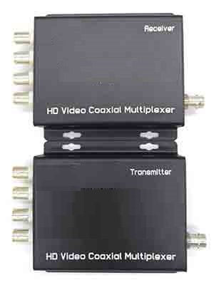 TVI-104   4 HD-TVI Analog CCTV Camera Video Multiplexer Over Single Coax Cable Support 1080P Camera