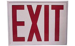 Universal Mount LED Exit Sign 8NYE-W-R-N