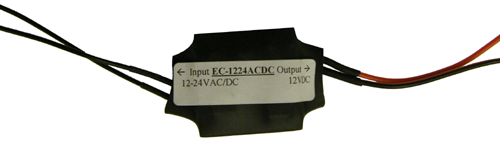 AC/DC Camera Power Converter - 12-24VAC to 12VDC EC-1224ACDC-Batteries, Power Supplies, & Transformers-EC-Jayso Electronics