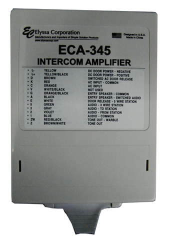 Apartment Intercom Amplifier, Universal, ECA-345-Intercom Systems-EC-Jayso Electronics