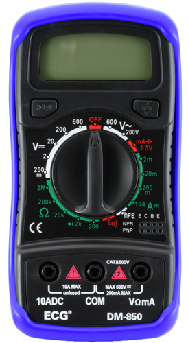 Backlit Digital Multi-Meter With Shock Resistant Jacket JDM-850 - Jayso Electronics