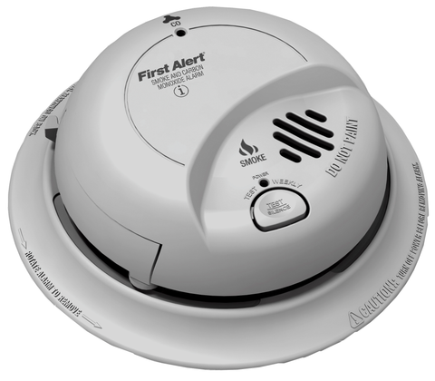 BRK Smoke/Carbon Monoxide Detector, 9V Battery Powered SC02B-Alarm Systems-Various-Jayso Electronics