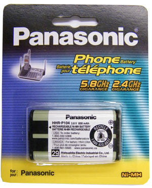 Cordless Telephone Battery, Panasonic, Type 29, HHR-P104A/1B-Batteries, Power Supplies, & Transformers-Panasonic-Default-Jayso Electronics