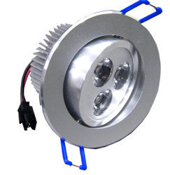 Dimmable LED Recessed Light, 3 Watt, Adjustable, Super Bright, EC-LED-3WR-LED Lighting-EC-Jayso Electronics