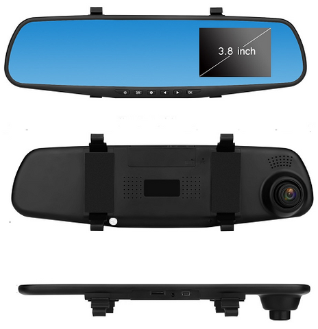 Dual Camera Clip-On Mirror Camera/DVR System JE-DASHCAM-3-Security Cameras & Recorders-Various-Jayso Electronics