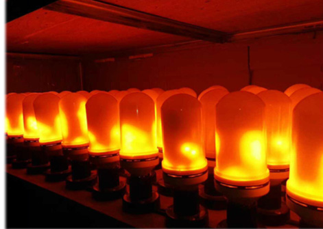 Dynamic Flame Effect LED Bulb JLED-FLAME1-LED Lighting-Jayso Electronics-Jayso Electronics