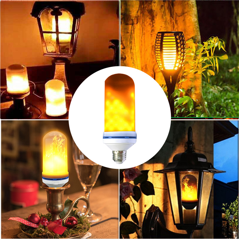 Dynamic Flame Effect LED Bulb JLED-FLAME1-LED Lighting-Jayso Electronics-Jayso Electronics