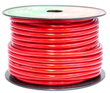 Heavy Gauge PVC Jacket Power Hook-Up Wire JPW-OFC-Wire & Cable-Various-100 Ft-Red-4 Gauge-Jayso Electronics