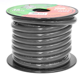 Heavy Gauge PVC Jacket Power Hook-Up Wire JPW-OFC-Wire & Cable-Various-25 Ft-Black-4 Gauge-Jayso Electronics