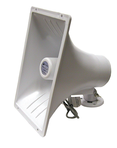 Indoor/Outdoor Multi-Purpose Paging Horn, 11" x 6 1/2" JHS-12SBP-Amplifiers & PA Systems-Various-Jayso Electronics
