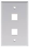 Keystone Outlet Plate - One Port, Flush Mount KWP-Network & Computing-Various-Two-Jayso Electronics