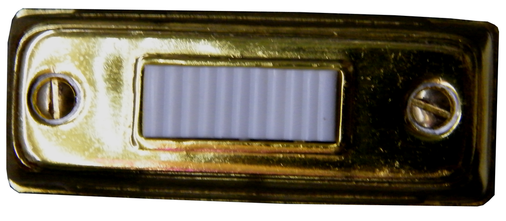 Lighted Gold Slim Bar Doorbell Pushbutton BC265LG-Access Systems-Various-Jayso Electronics