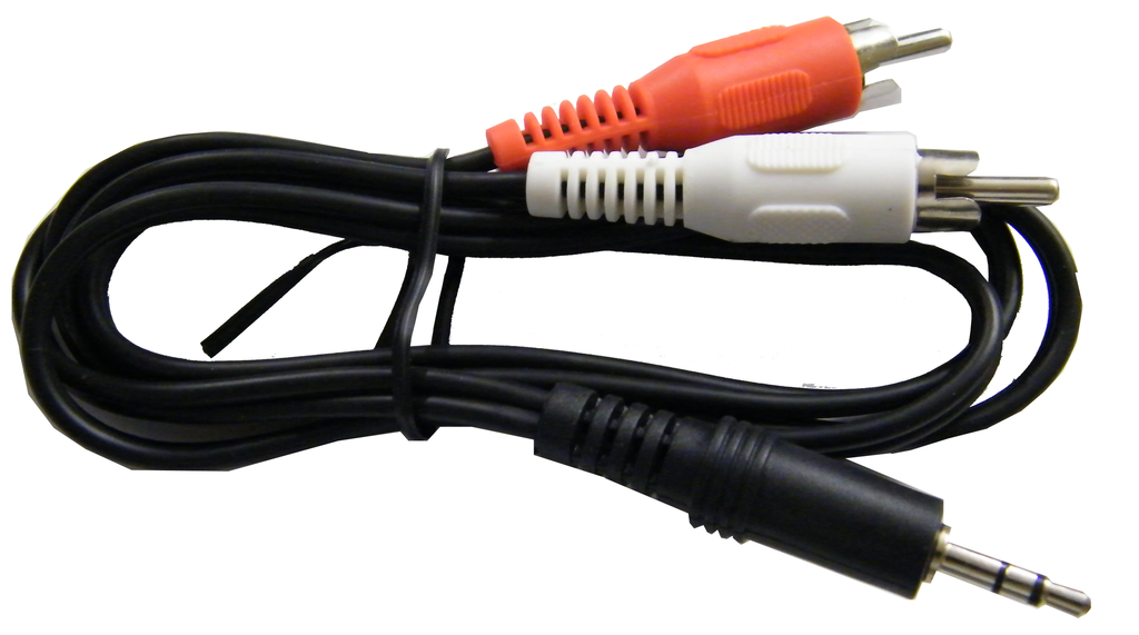 Mini Stereo “Y” Cable, 1) Mini Stereo Plug to 2) RCA Plugs, JA4-027-Home Theater & Audio-Various-Jayso Electronics