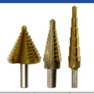 Multi Diameter Step Drill Bits JEZ-809-Tools-Various-1/8"~1/2"-Jayso Electronics