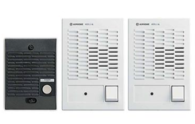 One Door Intercom Kit with 2 Interior Stations, C-123LW-Intercom Systems-Various-Jayso Electronics
