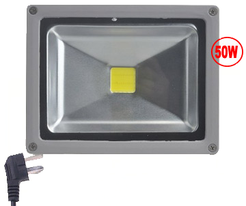 Outdoor LED Floodlight, 50 Watt, Sealed, Weatherproof, EC-WPLED-50-LED Lighting-EC-Default-Jayso Electronics
