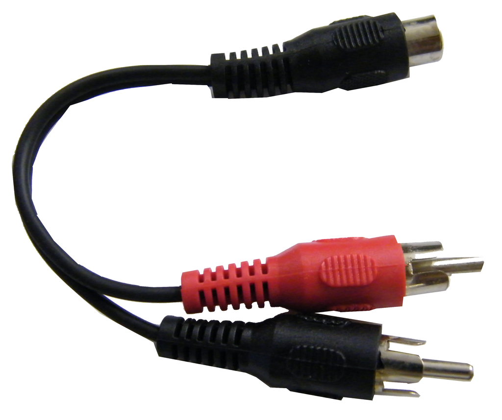 RCA “Y” Cable, 1) RCA Jack to 2) RCA Plugs, JA4-021-Home Theater & Audio-Various-Jayso Electronics