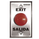 Request-To-Exit Plate - Mushroom-Cap Pushbutton (Red) JEP-7201R-Access Controls-Various-Jayso Electronics