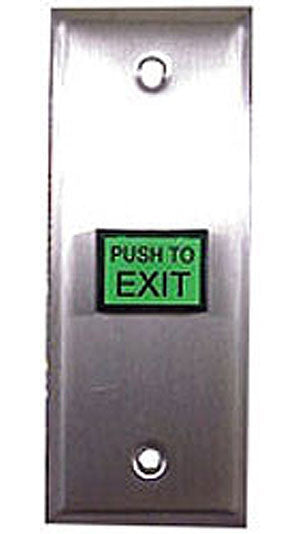 Request To Exit Pushbutton Switch, Small, Lighted, JTS-9-Access Controls-Alarm Controls-Jayso Electronics