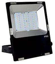 RGB LED Flood Light, 100 Watt, Sealed, Weatherproof, with Wireless RF Remote Control, EC-WPLED-RGB-100