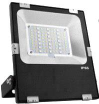 RGB LED Flood Light, 30 Watt, Sealed, Weatherproof, with Wireless RF Remote Control, EC-WPLED-RGB-30