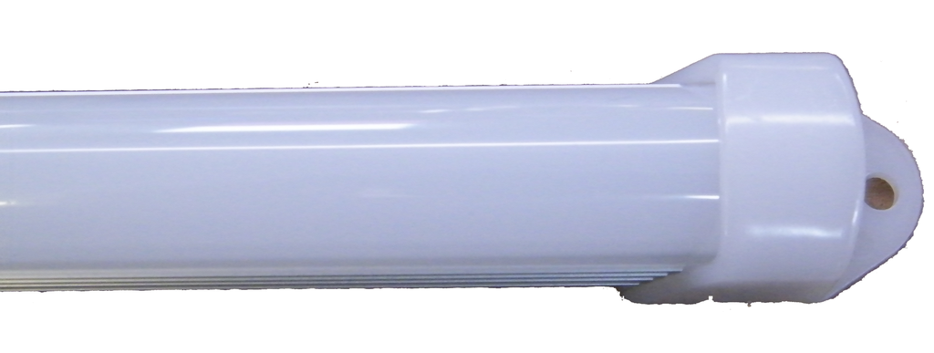 Rigid Light Strip Flat Mounting Molding, Aluminum, with Heat Sink & Plastic Diffuser Cover EC-SLED DC1-LED Lighting-EC-Jayso Electronics
