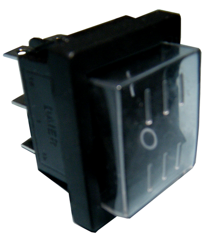 Rocker Switch, Weatherproof, Snap-In, DPDT, On/Off, with Push-On Terminals, JTS-2A-Electronic Repair Parts-Various-Jayso Electronics