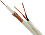 Siamese Video/Power Cable 95% Copper Braid JSC-5918-Wire & Cable-Various-White-100 Ft-Jayso Electronics