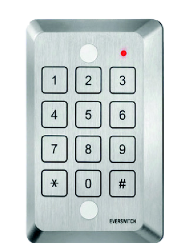 Single Gang Keypad, Tamper Resistant, for JTX3-CX Card Access System, Mircom, JKP-VPWG-Access Controls-Mircom-Jayso Electronics