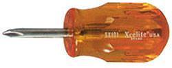 Stubby Screwdriver, #1 Phillips x 1 7/16", XCELITE SX101-Tools-Various-Default-Jayso Electronics