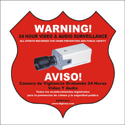 Surveillance Notification Decal ECDECAL5-Security Cameras & Recorders-EC-Default-Jayso Electronics