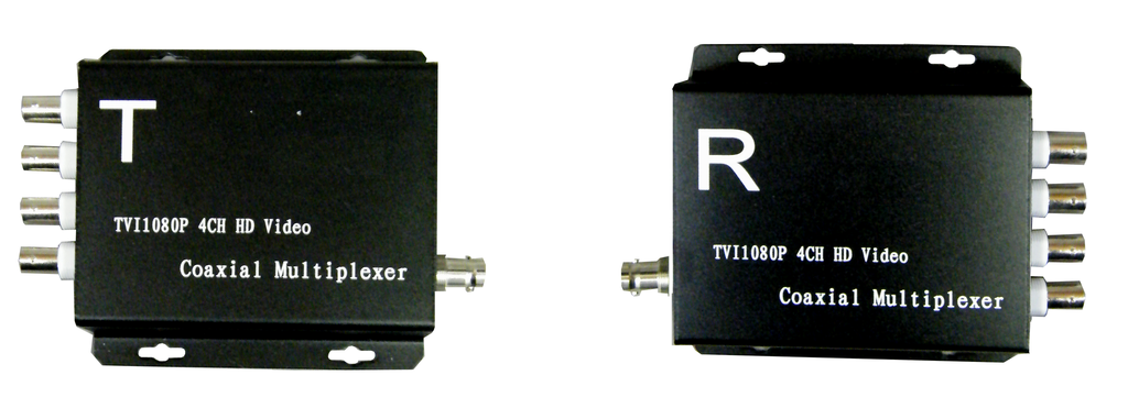 TVI Single Coax 4-Camera Multiplex Transmission System EC-TXRX-4TVI-Security Cameras & Recorders-Various-Jayso Electronics