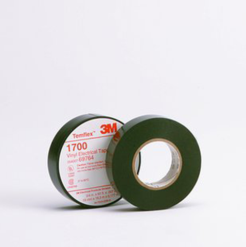 Vinyl Electrical Tape, Black General Use, 3M™ Temflex™ , 3/4 in x 60 ft Roll JET-S1700-Tools-3M-Single-Jayso Electronics