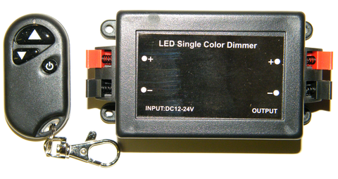 Wireless 8A LED Striplight Dimmer with RF Keychain Remote Control EC-RFDIM-LED Lighting-EC-Jayso Electronics