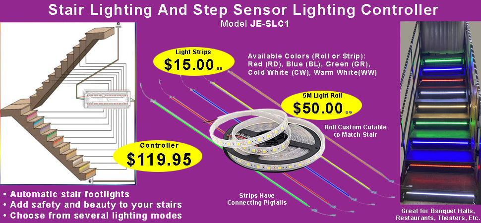 Stair Lighting And Step Sensor Lighting Controller